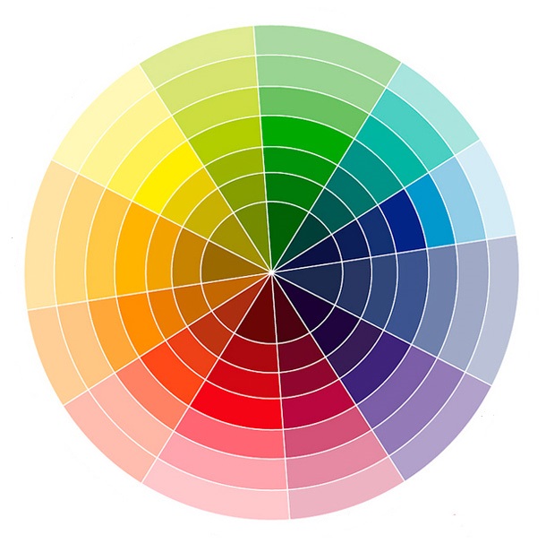 Como combinar cores usando o círculo cromático