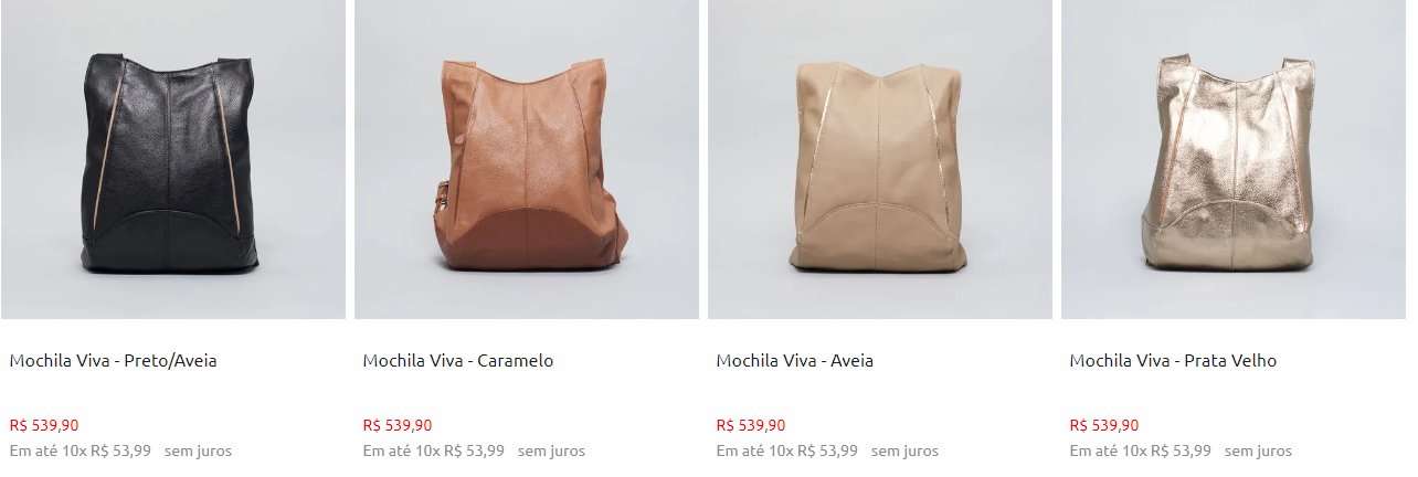 mochila de couro Soulier