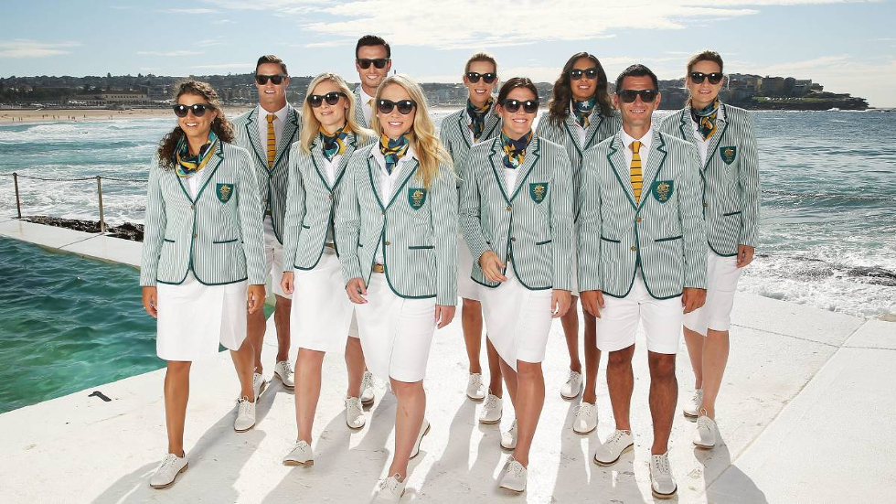 uniformes para as olimpíadas - Austrália 2016 Sportscraft