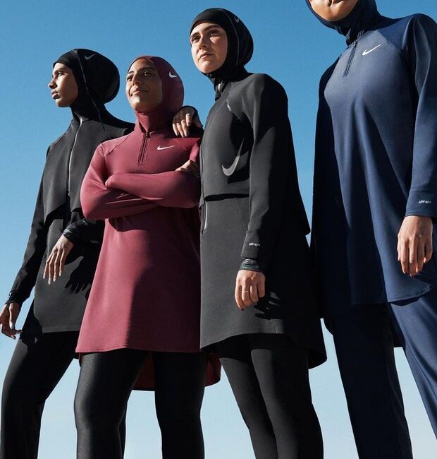 Nike Victory Swim Collection linha com hijab para atletas muçulmanas