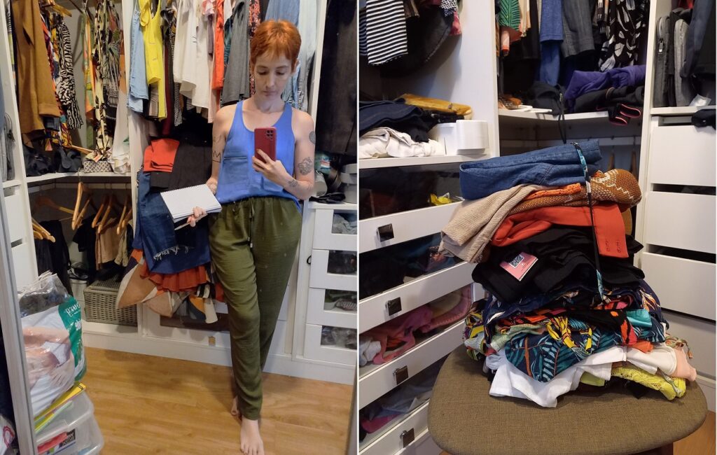 etapa de revitalização do guarda-roupas na consultoria de estilo