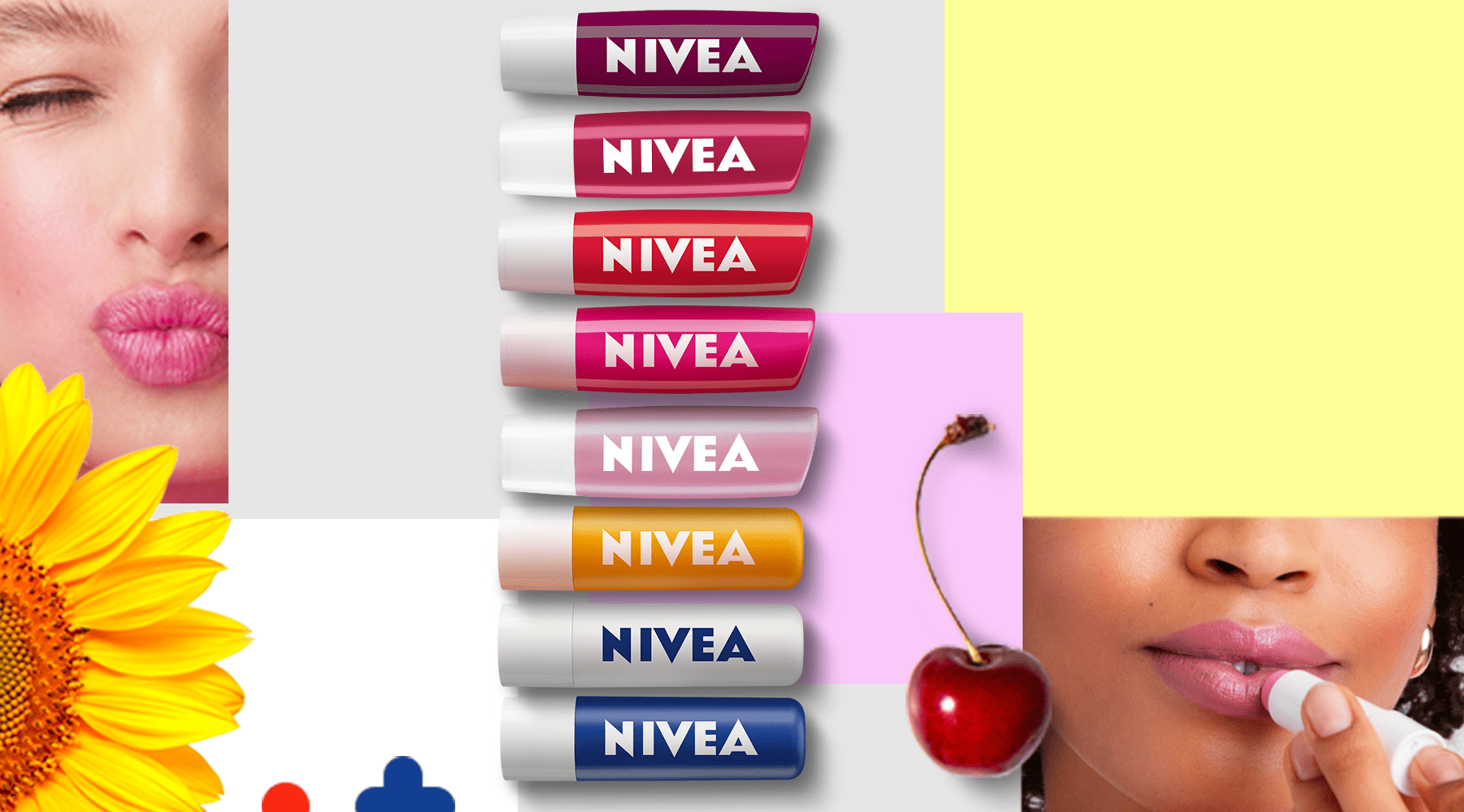 hidratantes labiais com cor da Nívea