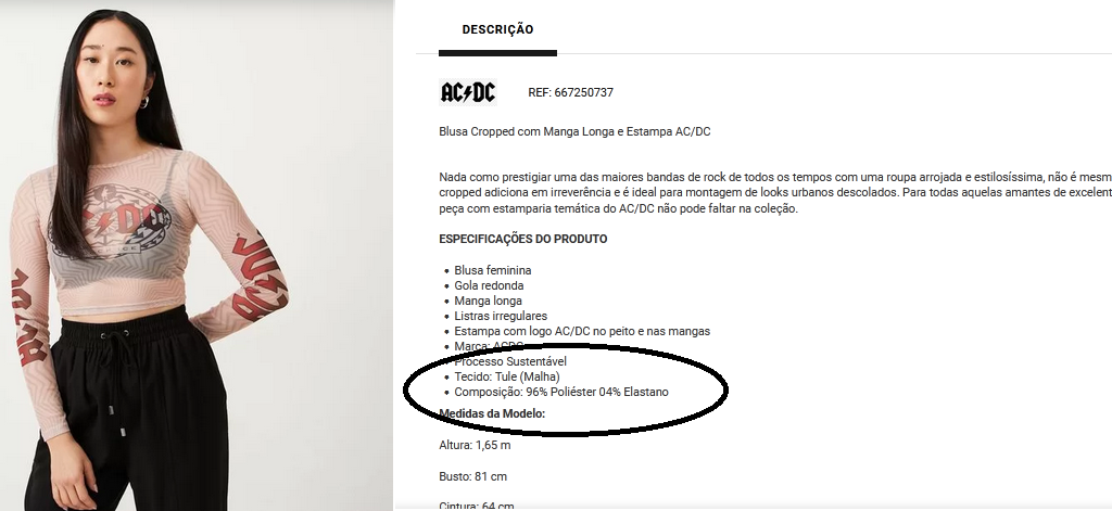 blusa de tule look rock in rio