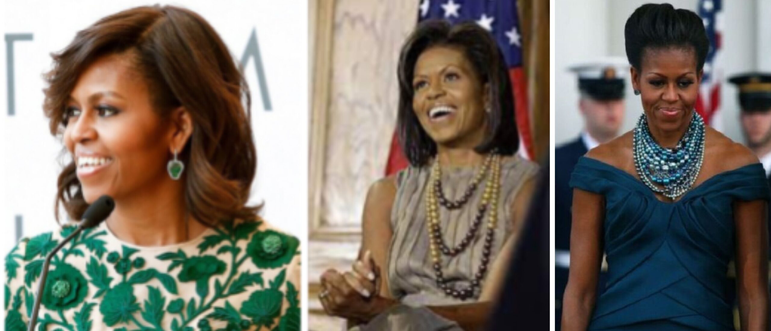 Michelle Obama acessórios elegantes