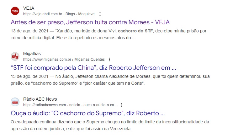 Alexandre de Moraes x Roberto Jefferson