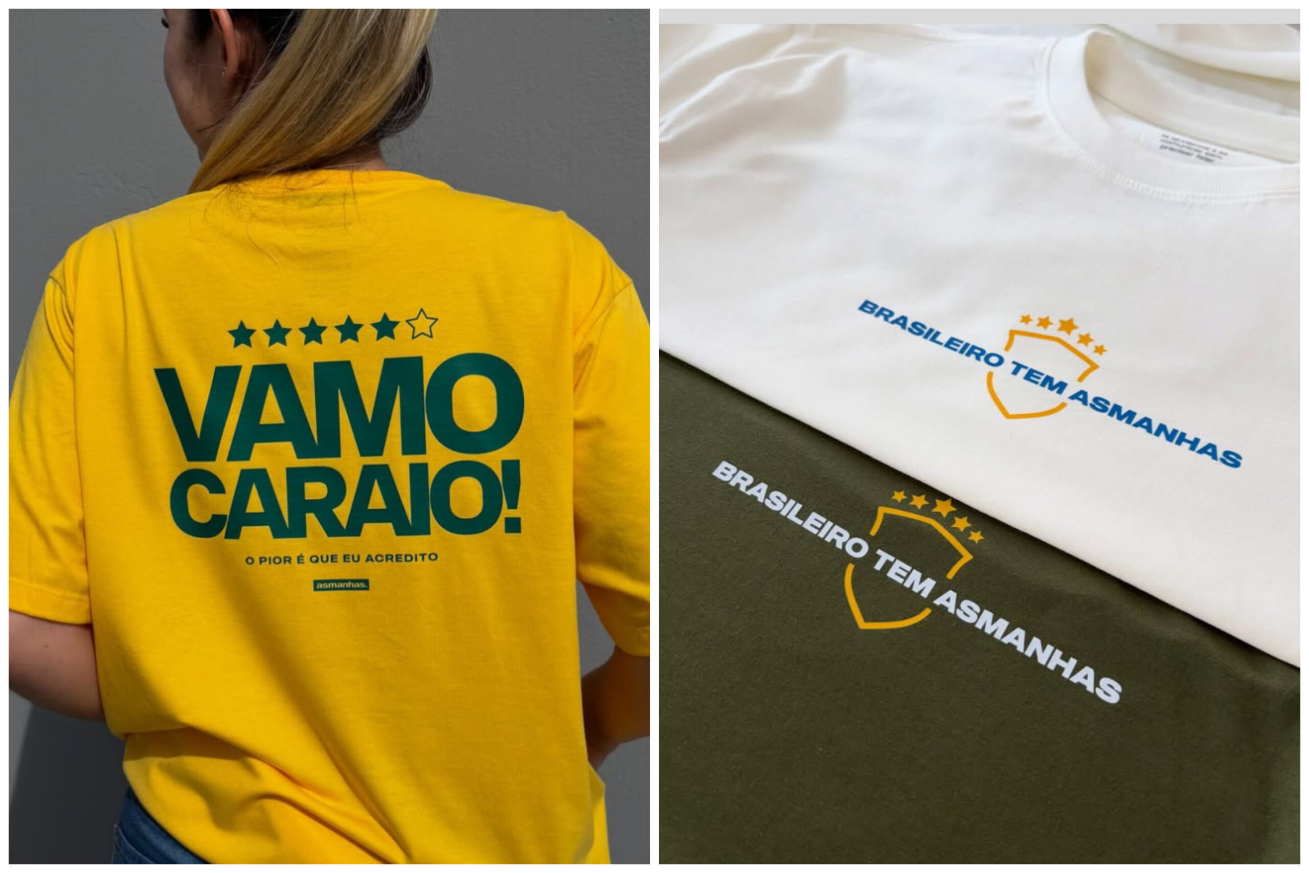 Use as manhas - marca de camisetas com frases humoradas (copa do mundo 2026)